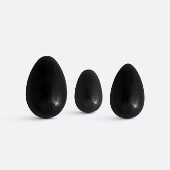 Yoni vajíčka - sada 3 ks / obsidián